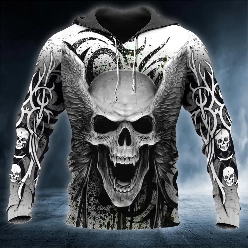 King Skull 3D All Over Print Hoodie