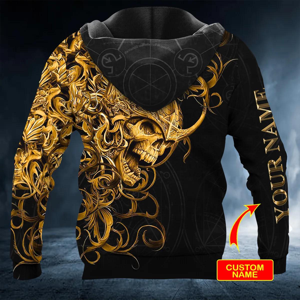 King Viking Custom 3D All Over Print Hoodie - Image 3