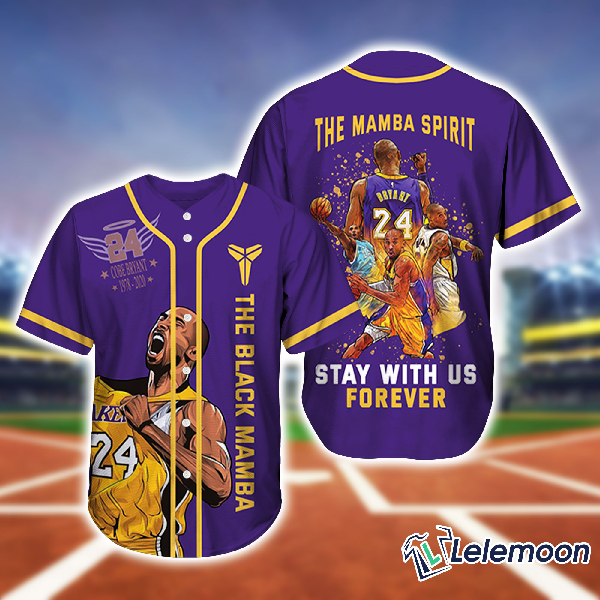 Kobe Bryantt Mamba Spirit Stays With Us Forever Baseball Jersey