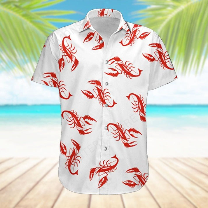 Kramer Lobster Hawaiian Shirt Seinfeld Button Up Shirt Gifts For Fans