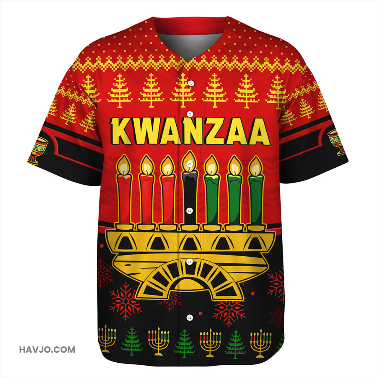 Kwanzaa Christmas Happy Kwanzaa Baseball Jersey