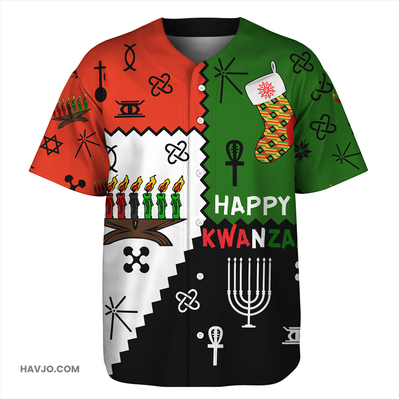 Kwanzaa Happy Kwanzaa Baseball Jersey