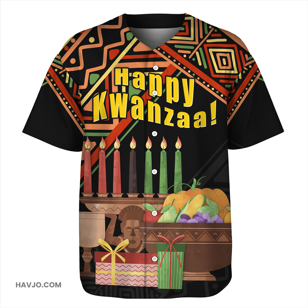 Kwanzaa Seven Principles Of Kwanzaa Baseball Jersey