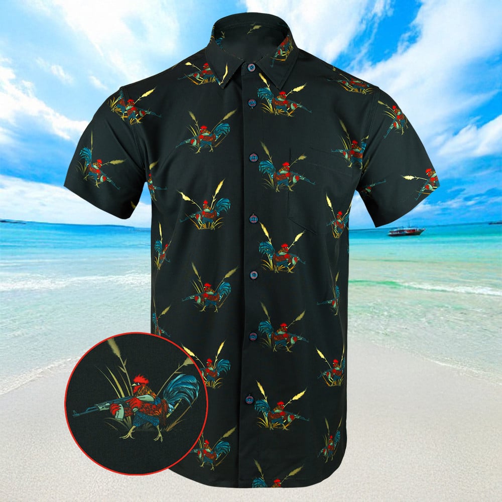 Le Cock V3 Hawaiian Shirt Short Sleeve Button Up Summer Gifts For Brother