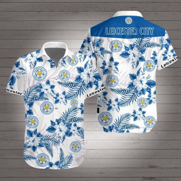 Leicester City Hawaiian Shirt Tropical Aloha Button Up