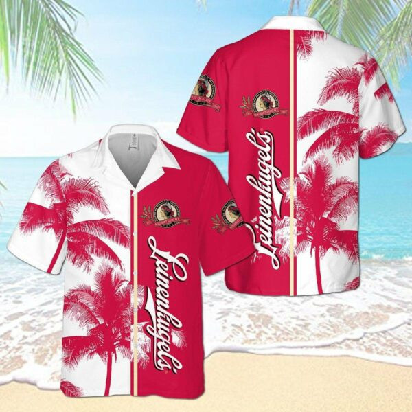 Leinenkugel Beer Hawaiian Shirt Tropical Aloha Button Up