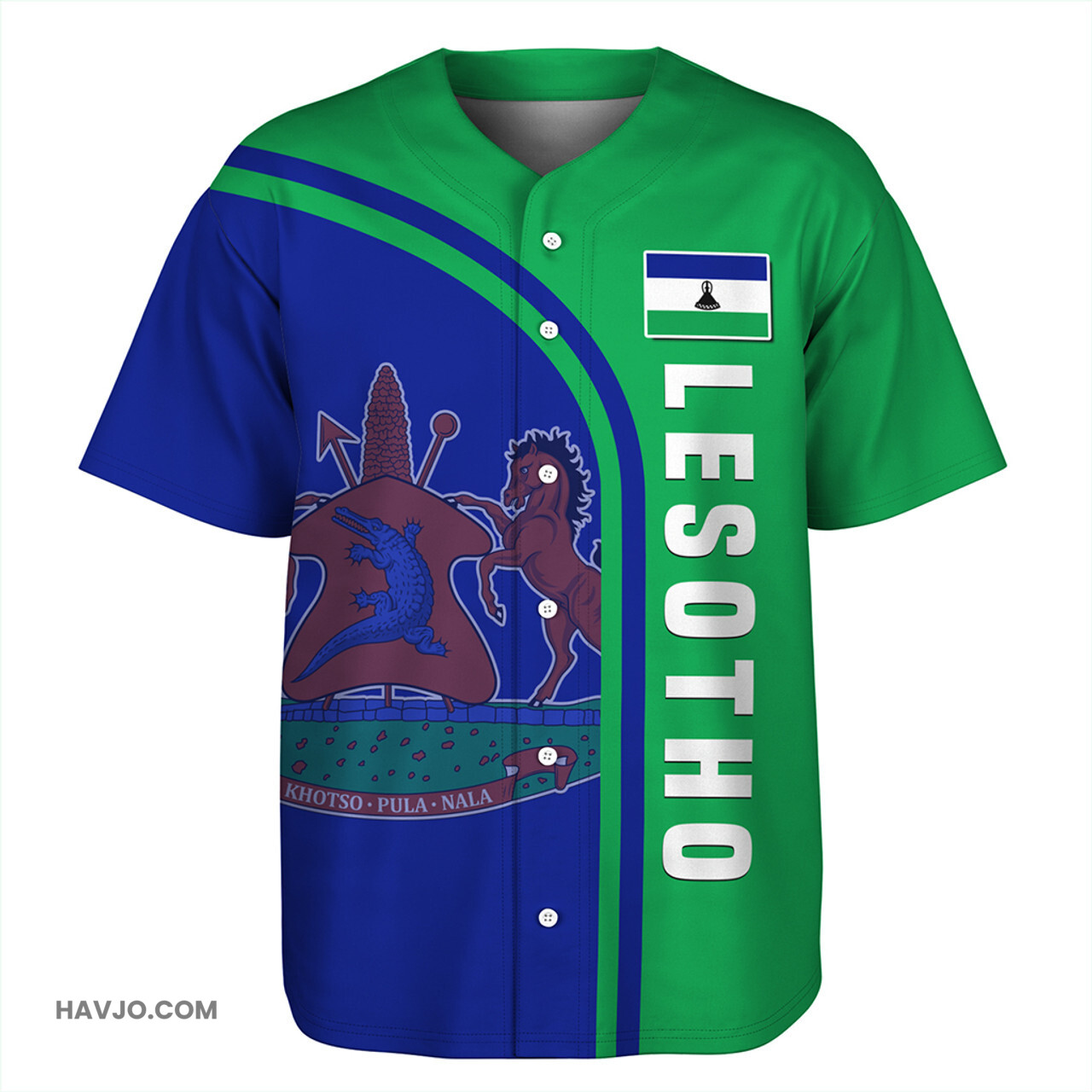 Lesotho Custom In My Heart Baseball Jersey