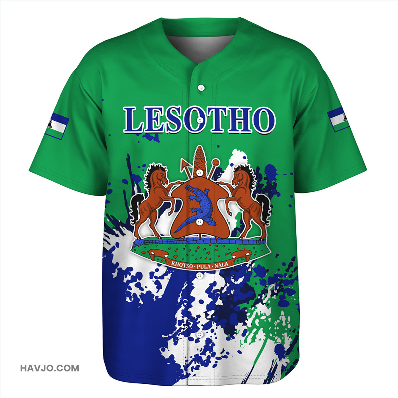 Lesotho Spanit Style Baseball Jersey