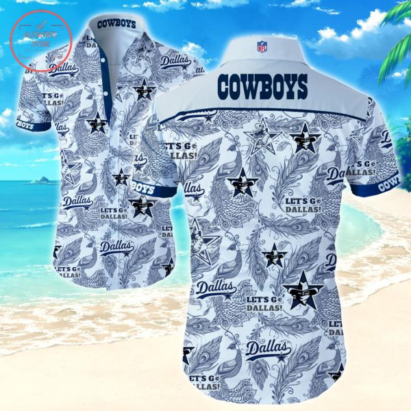 Let Is Go Dallas Cowboys Hawaiian Shirt Tropical Aloha Button Up