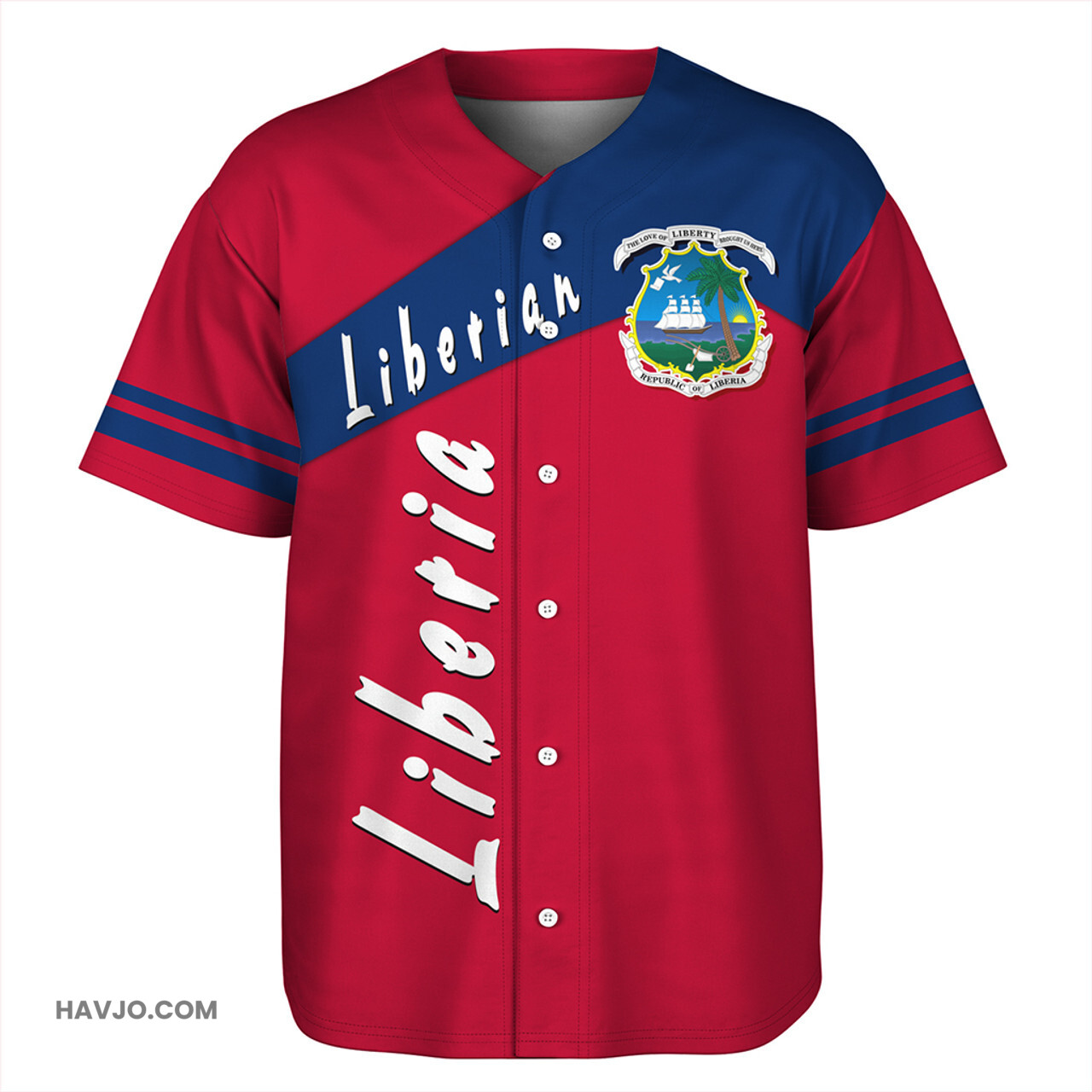 Liberia Half Concept Baseball Jersey