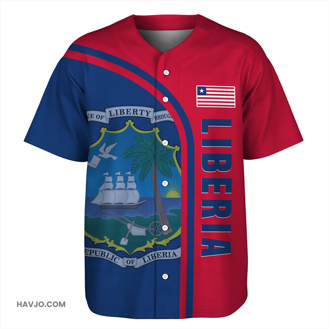 Liberia In My Heart Baseball Jersey