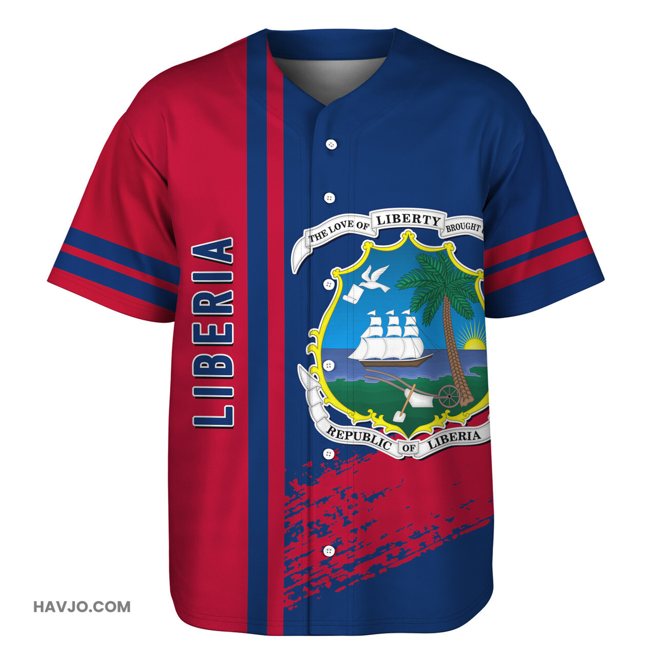 Liberia Quater Style Baseball Jersey