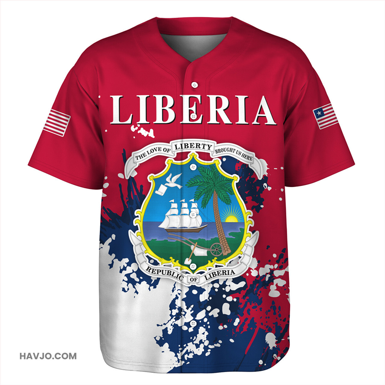 Liberia Spanit Style Baseball Jersey