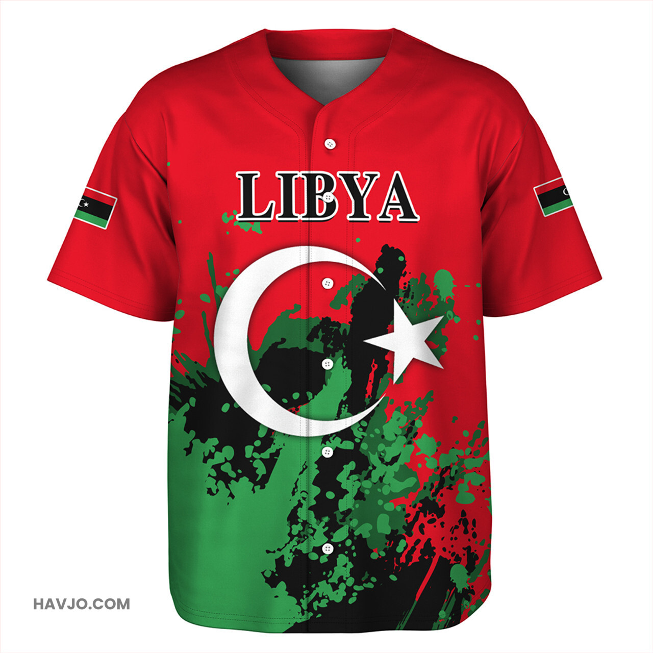 Libya Spanit Style Baseball Jersey