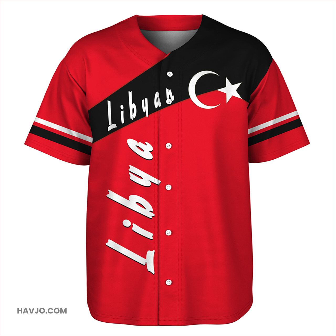 Libya Sport Style Baseball Jersey