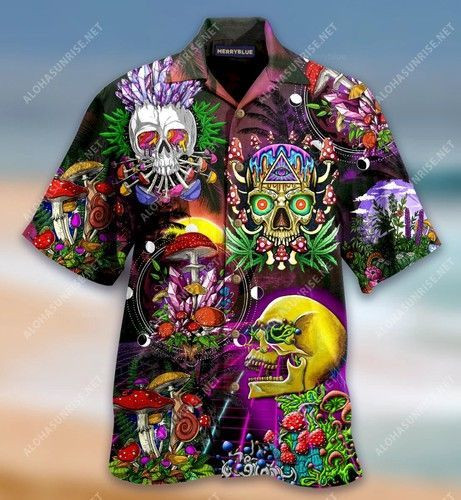 Life Is A Game Skull Unisex Hawaiian Shirt Tropical Aloha Button Up