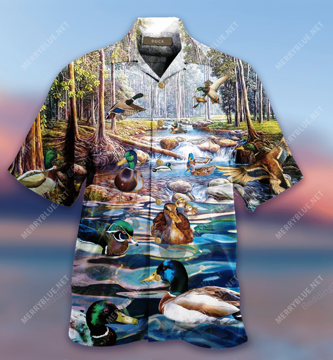 Life Is Better With A Duck Hawaiian Shirt Tropical Aloha Button Up