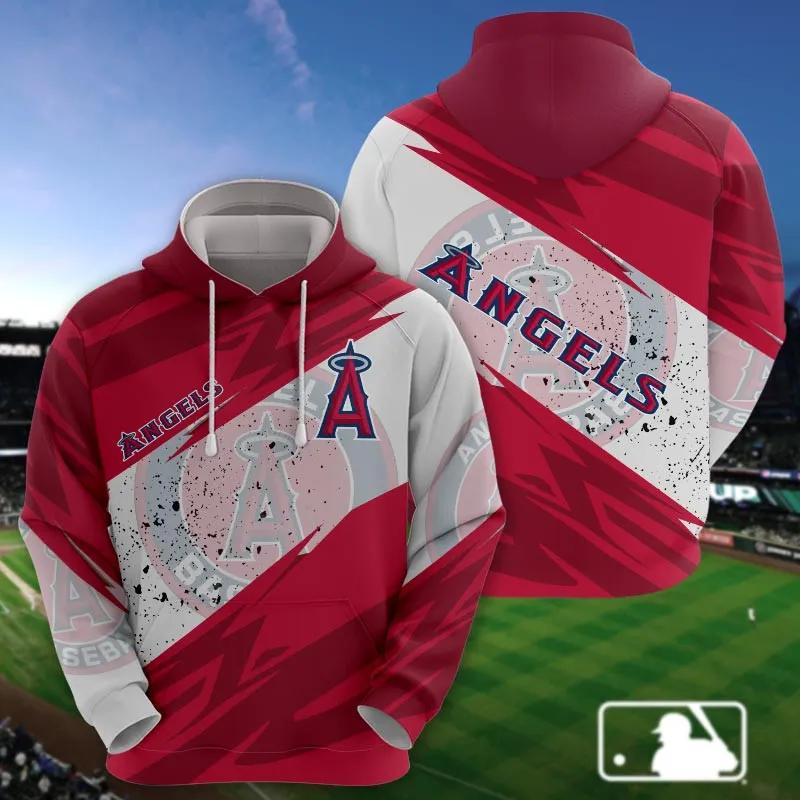Los Angeles Angels All Over Print 3D MLB All Over Print Hoodie