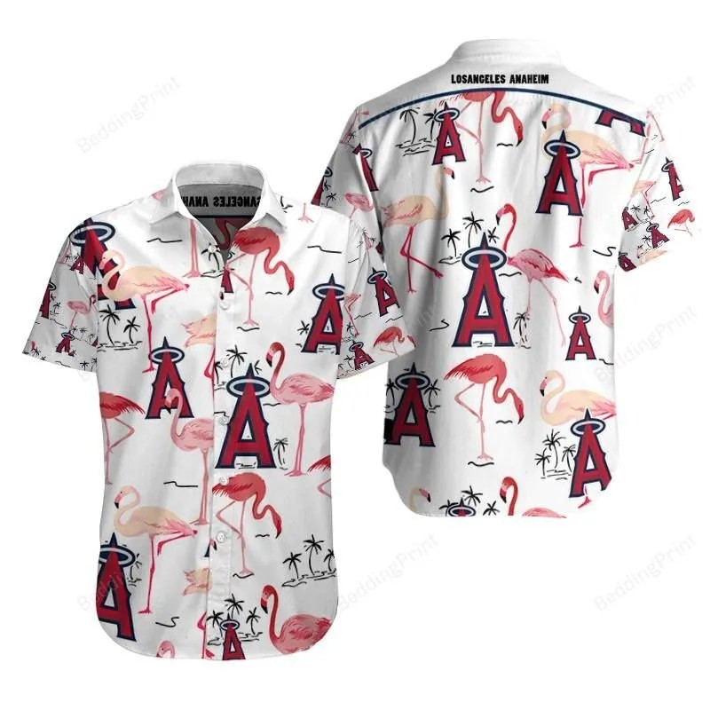 Los Angeles Angels Limited Edition Hawaiian Shirt Tropical Aloha Button Up