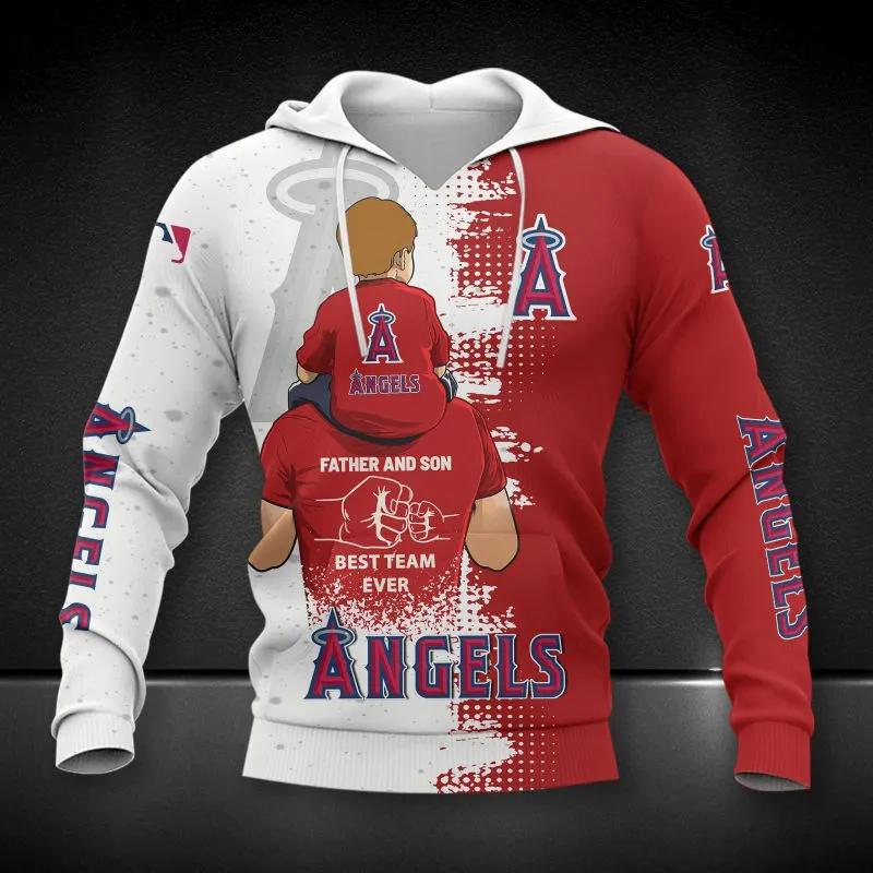 Los Angeles Dodgers Dad And Son 3D MLB All Over Print Hoodie
