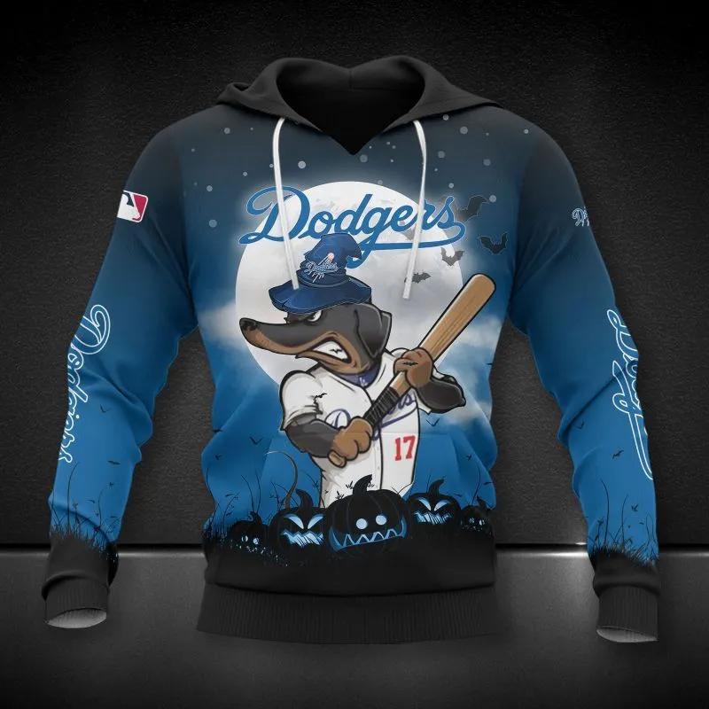 Los Angeles Dodgers Mascot MLB All Over Print Hoodie