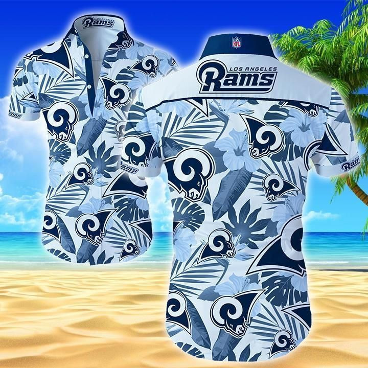 Los Angeles Rams Classic Premium Hawaiian Shirt Tropical Aloha Button Up