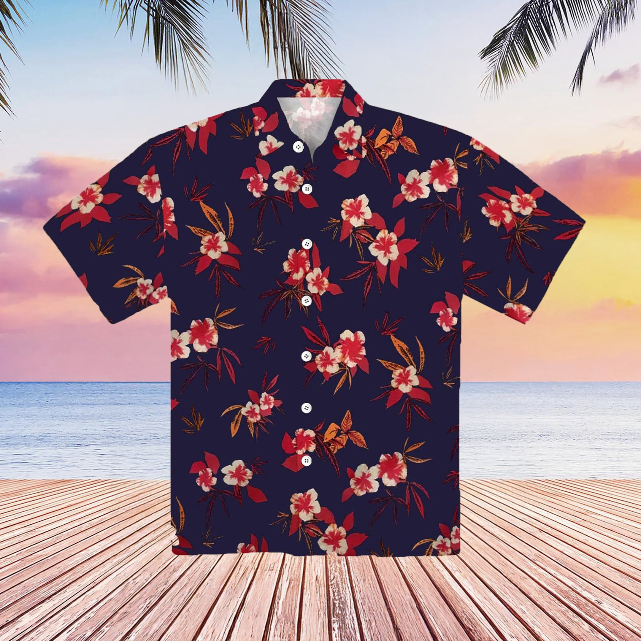 Luke Bryan Hibicus Hawaiian Shirt American Idol Summer Button Up Gifts For Brother