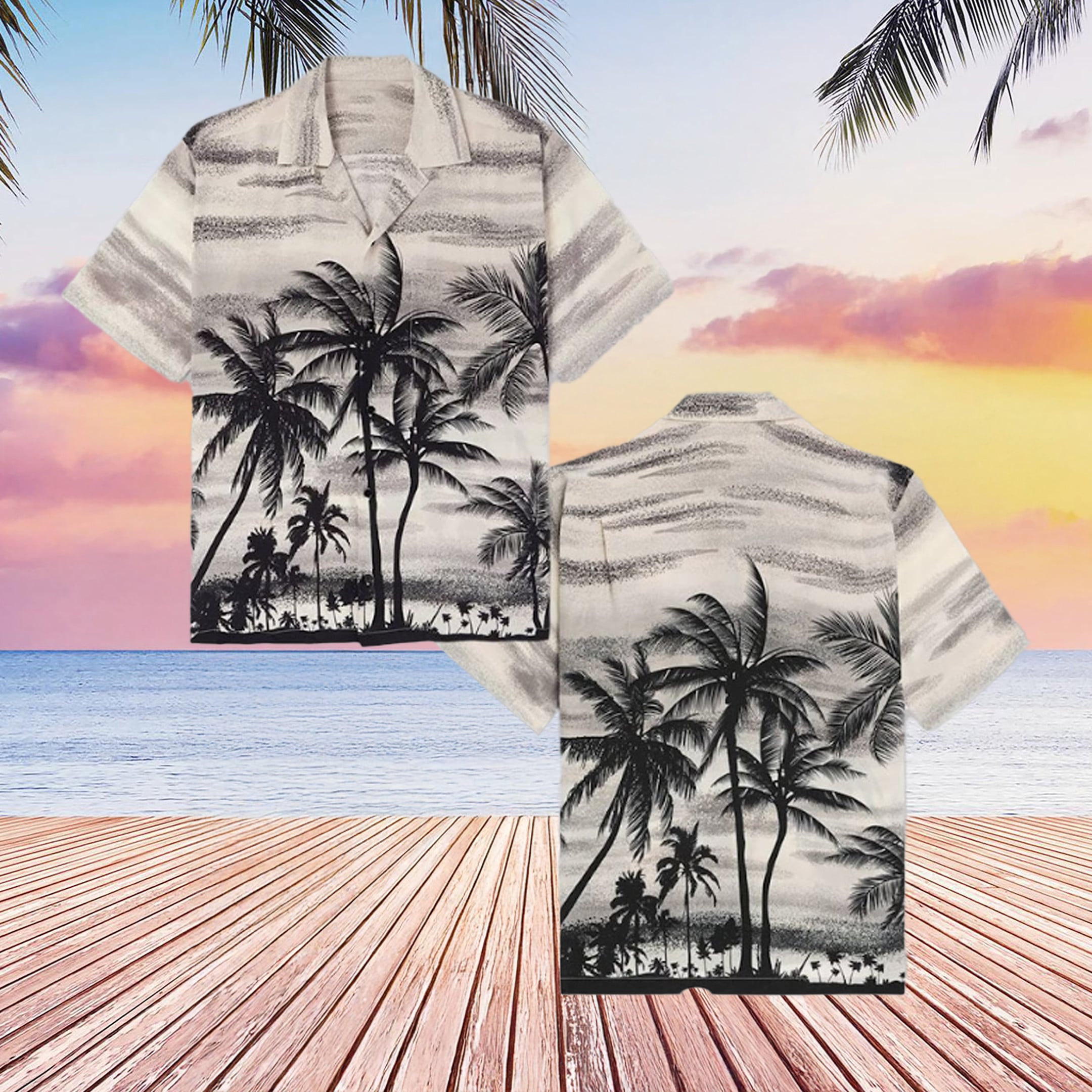 Luke Bryan Tree Black White American Idol Hawaiian Shirt Gifts For Son In Law