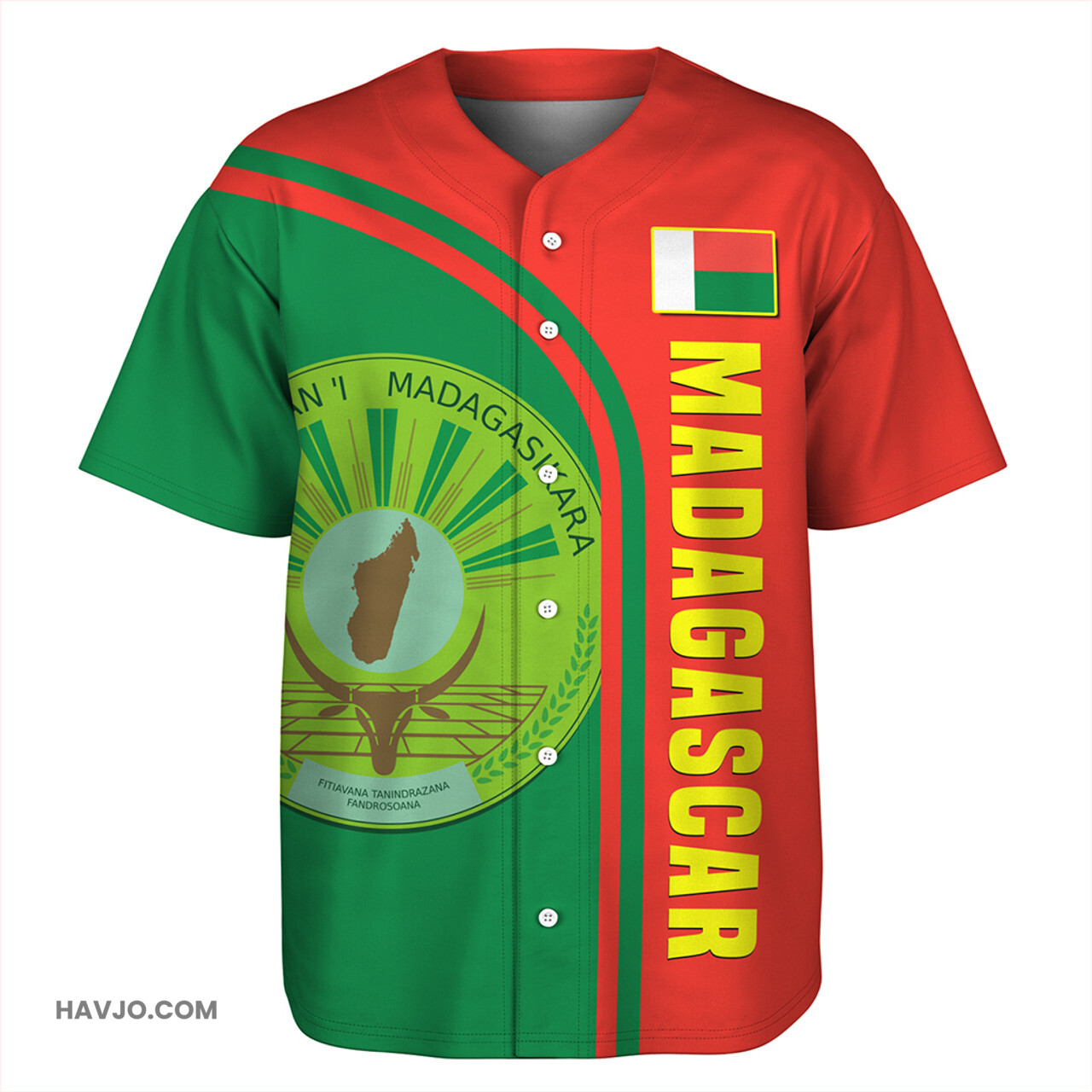 Madagascar Custom In My Heart Baseball Jersey