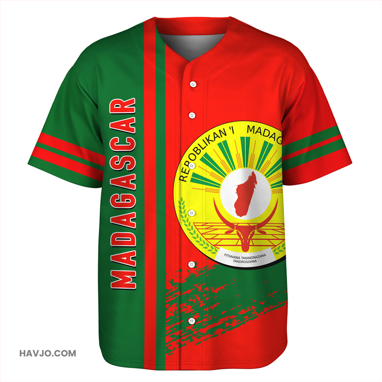 Madagascar Quater Style Baseball Jersey