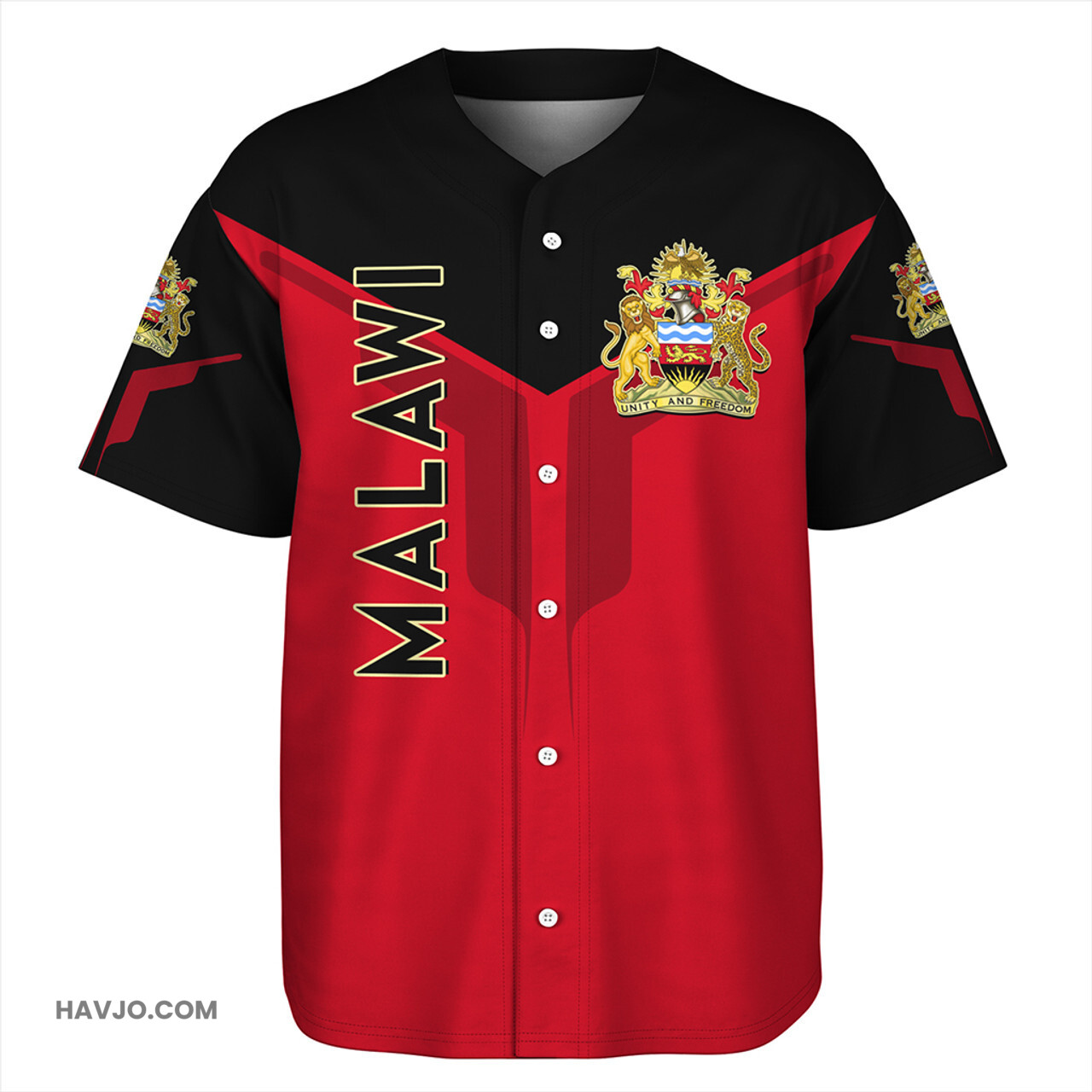 Malawi Arrow Style Baseball Jersey