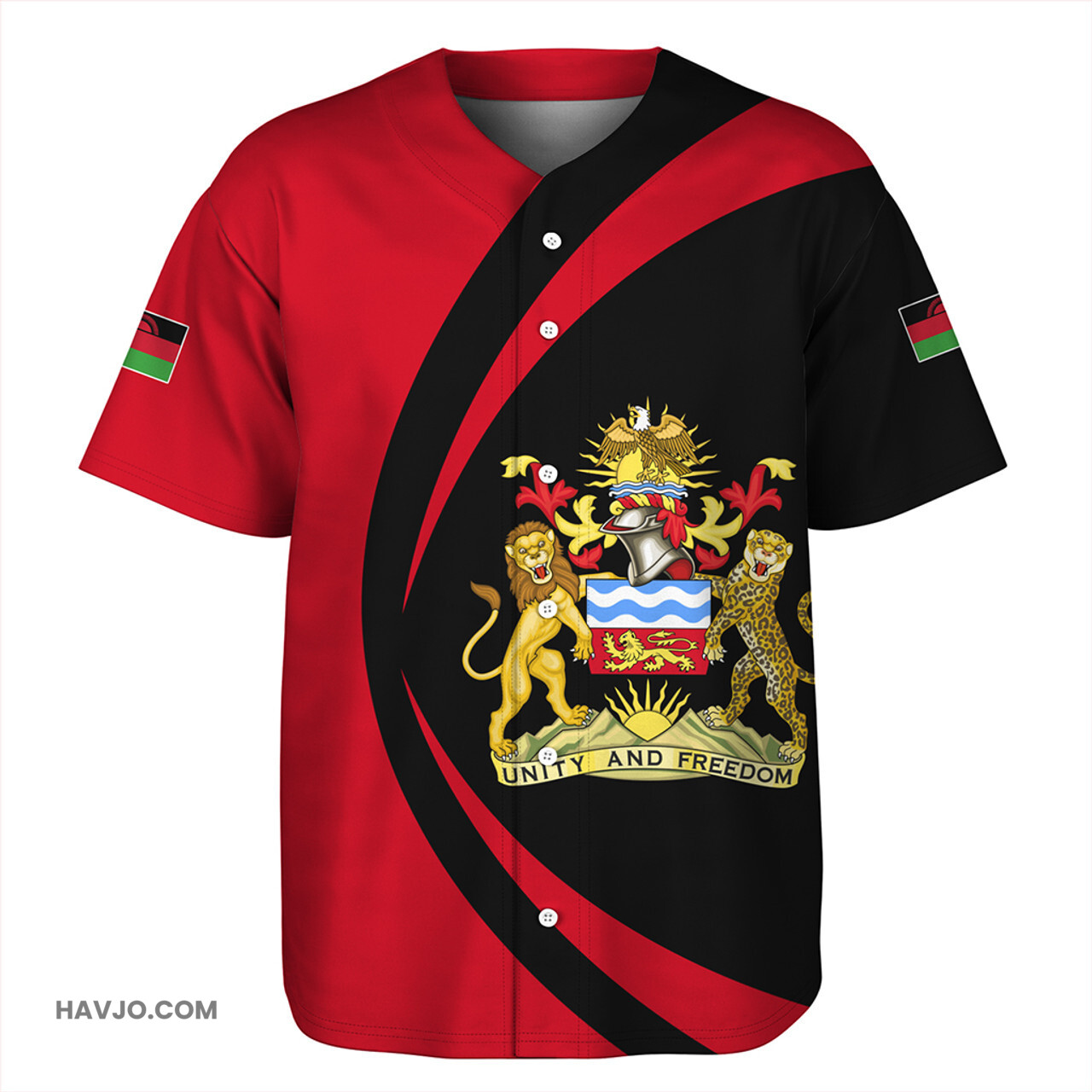 Malawi Circle Style Baseball Jersey