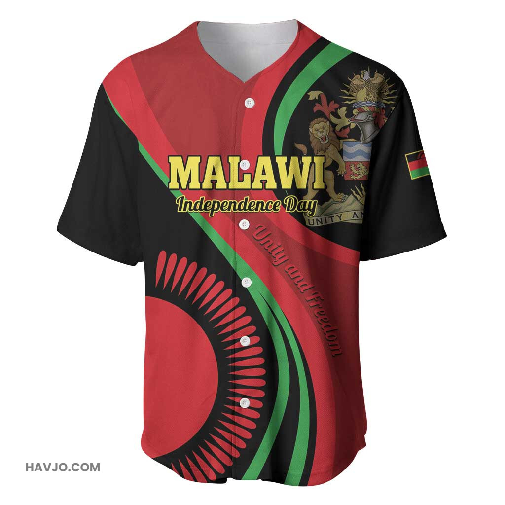 Malawi Independence Day Unity and Freedom Baseball Jersey