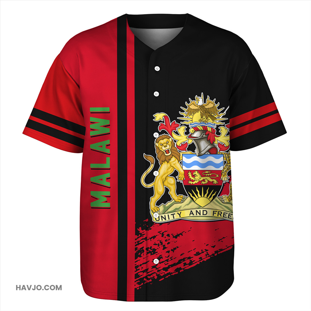 Malawi Quater Style Baseball Jersey