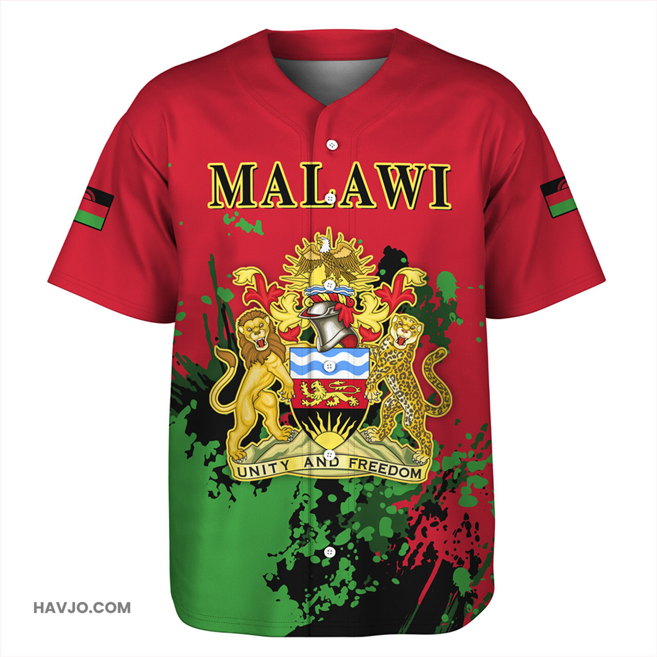 Malawi Spanit Style Baseball Jersey