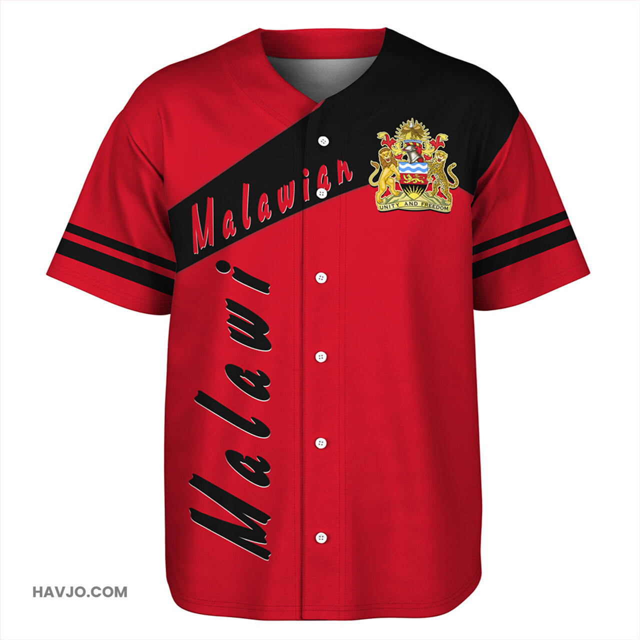 Malawi Sport Style Baseball Jersey