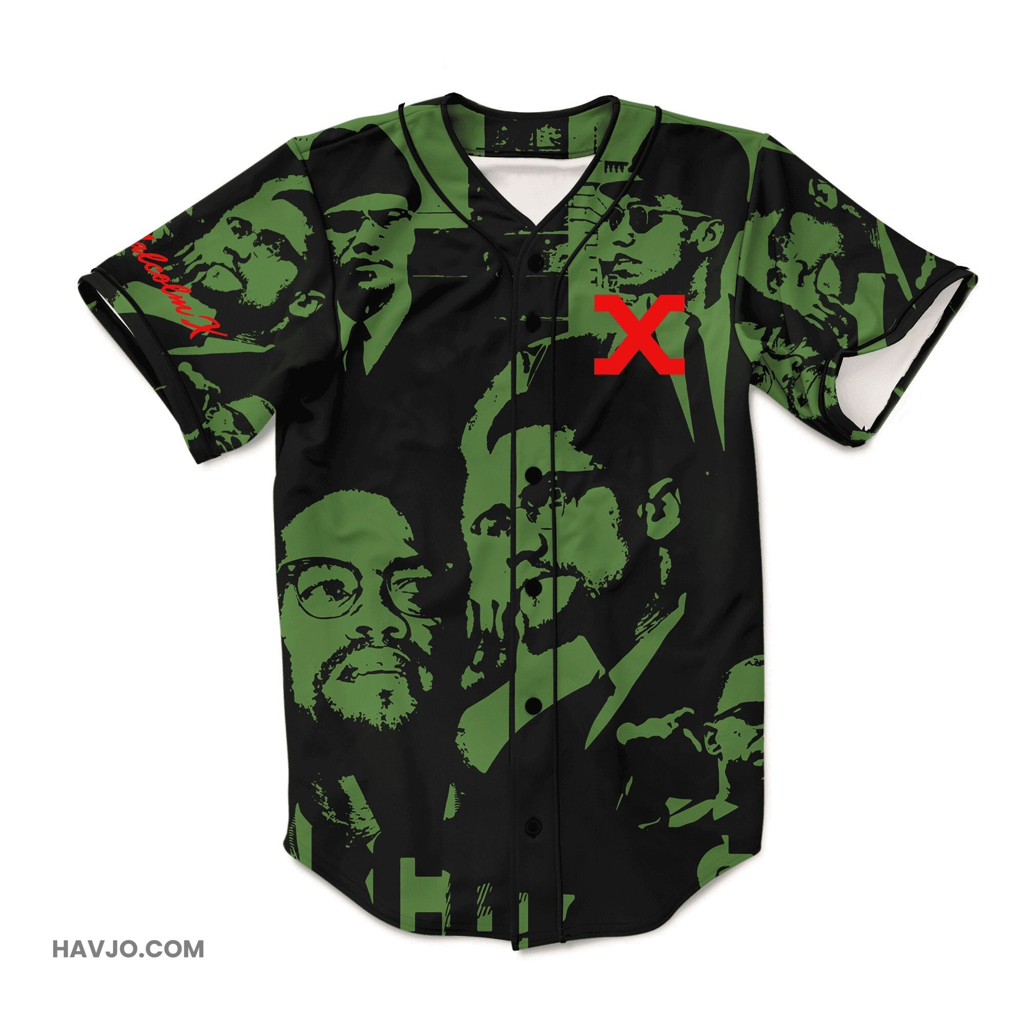 Malcolm X Classic Baseball Jersey