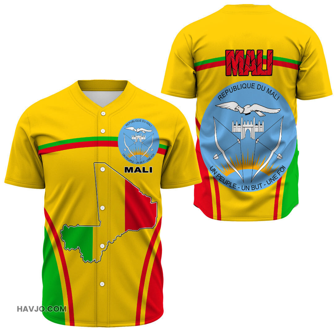 Mali Active Flag Baseball Jersey