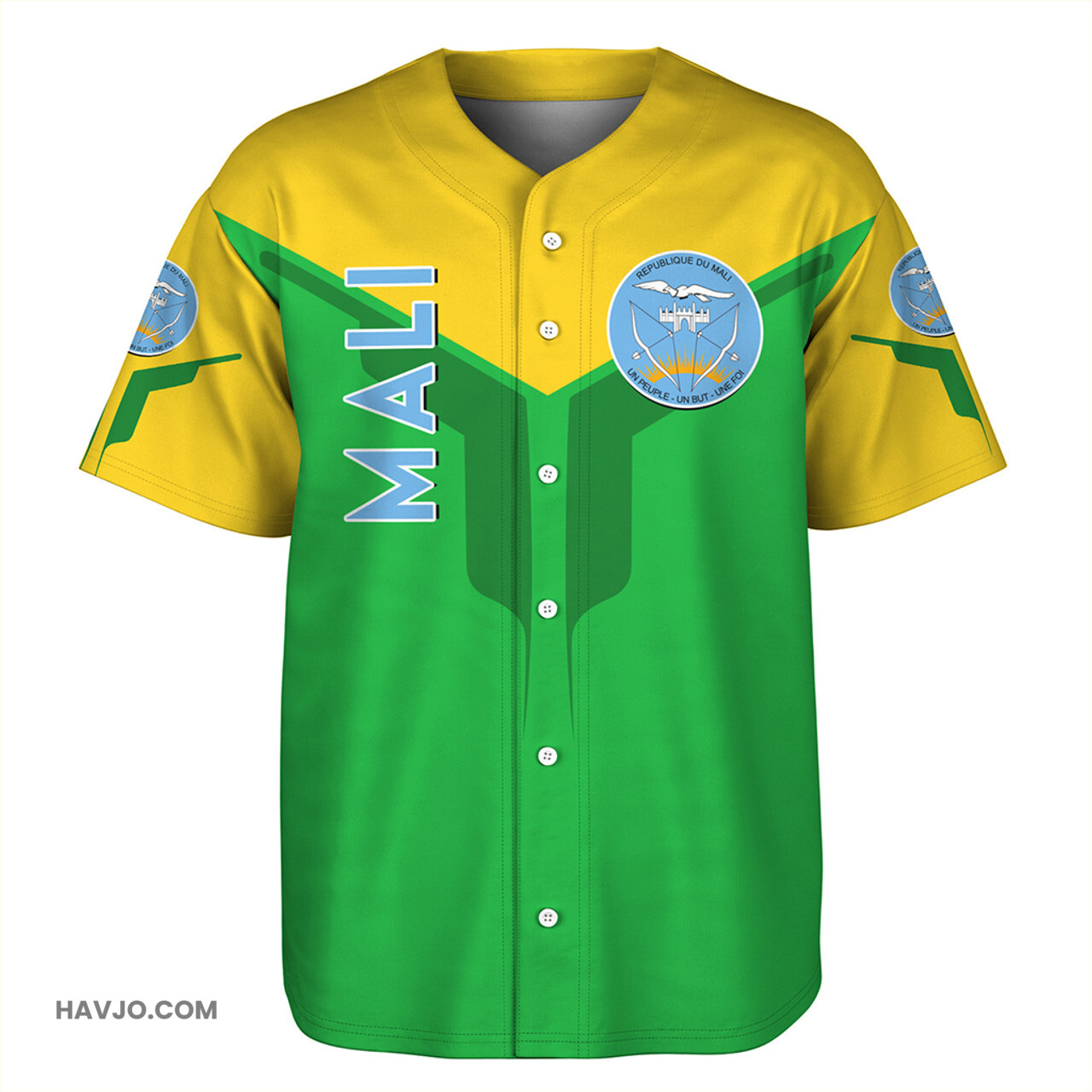 Mali Arrow Style Baseball Jersey