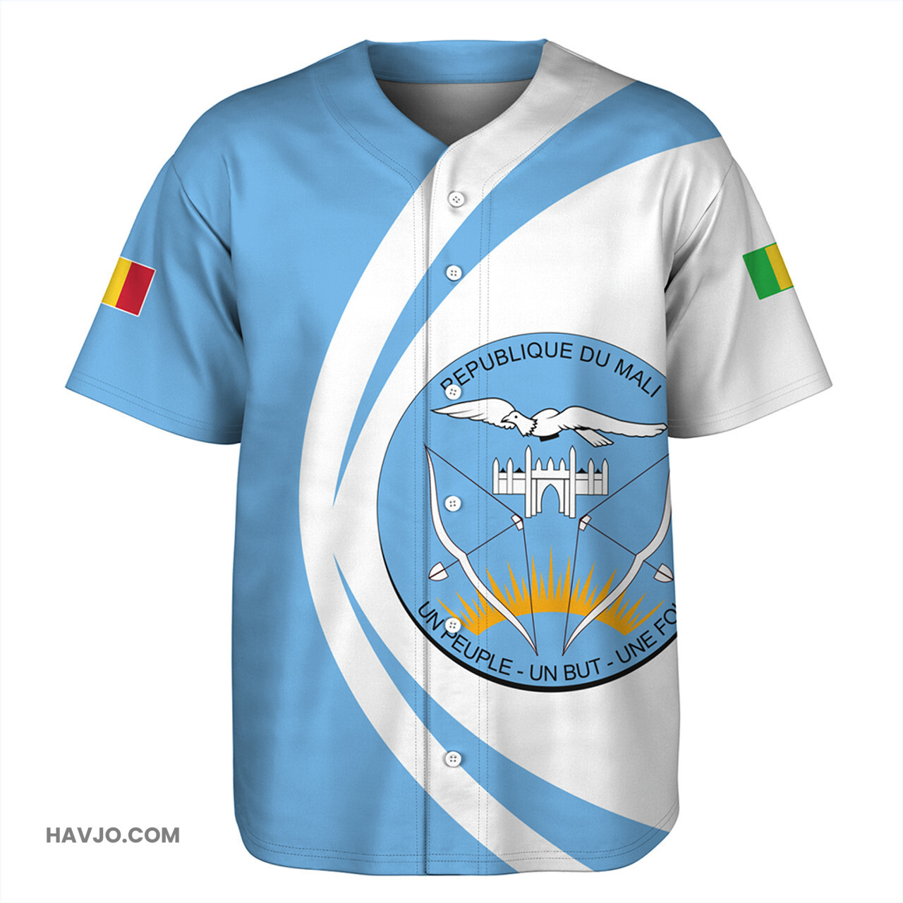 Mali Circle Style Baseball Jersey