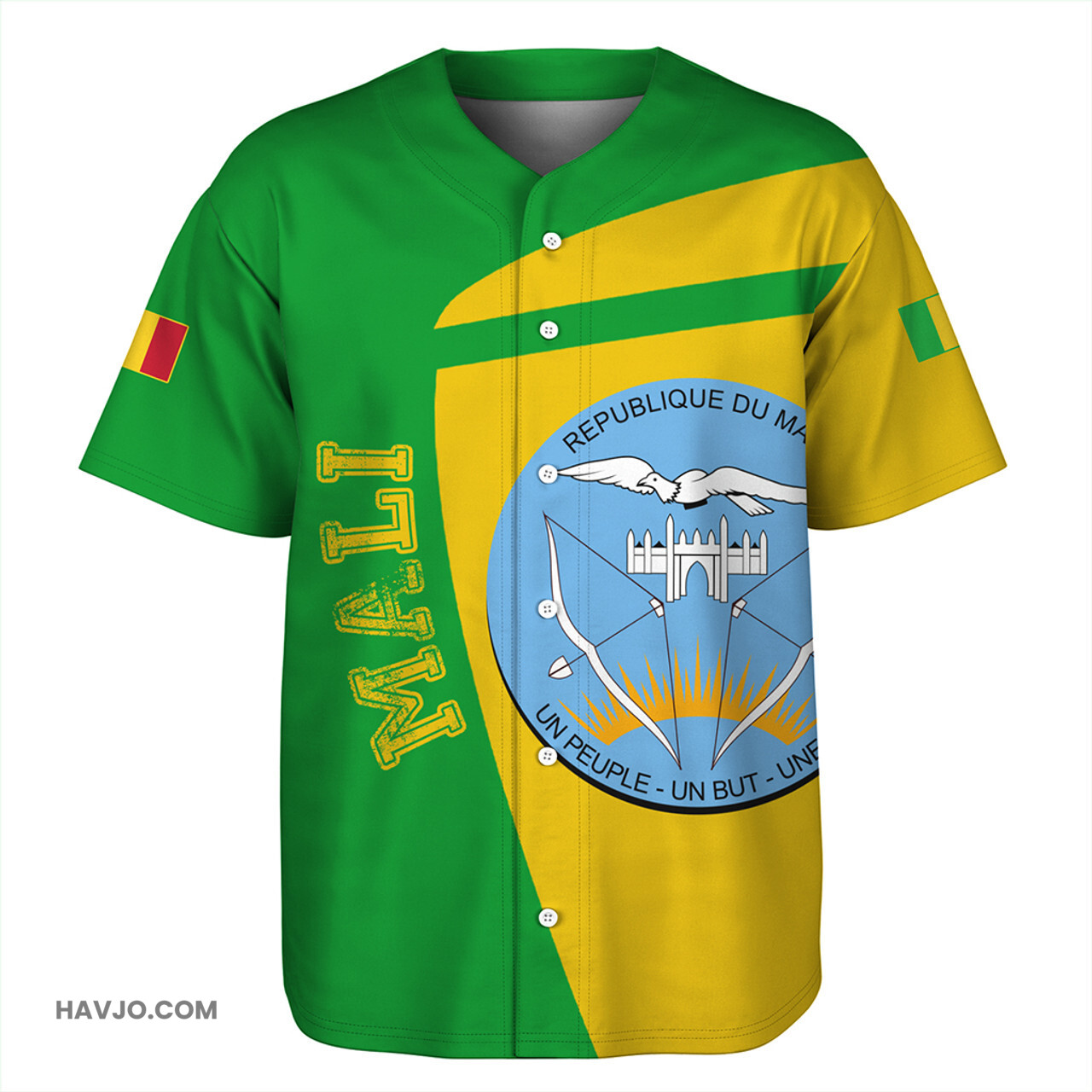 Mali Half Concept Baseball Jersey