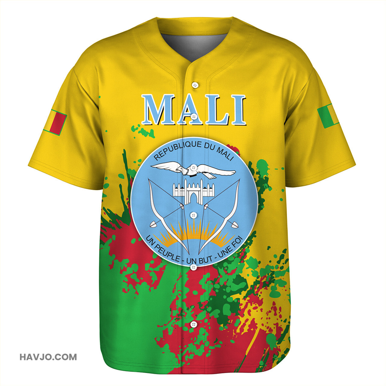 Mali Spanit Style Baseball Jersey