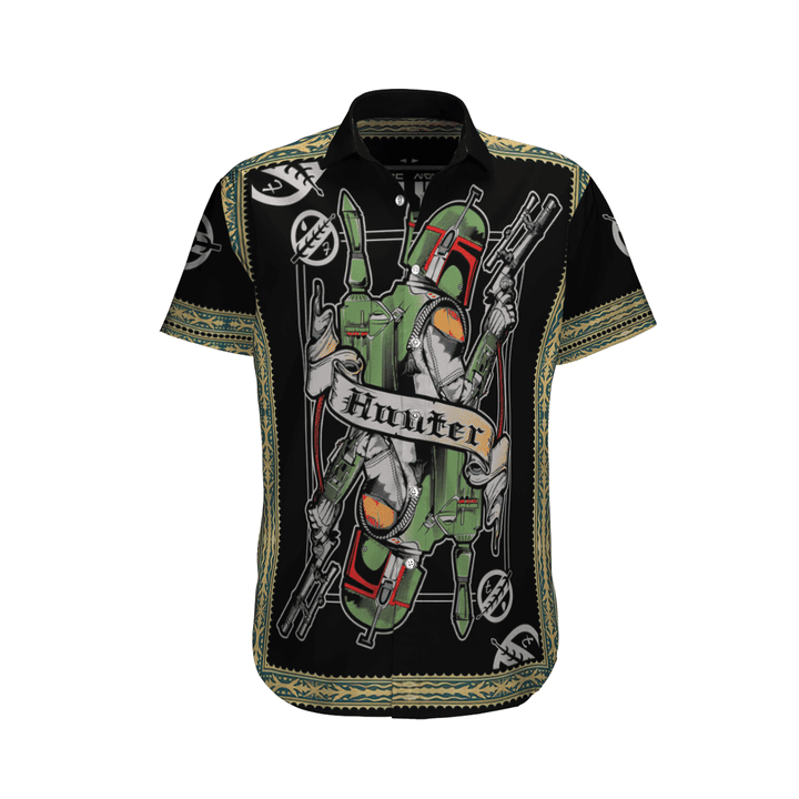 Mandalorian Mando Star Wars Hawaiian Shirt Tropical Aloha Button Up