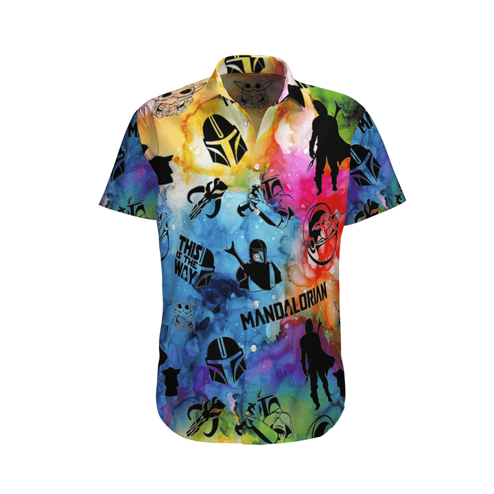 Mandalorian Mando Star Wars Shirts Star Wars Hawaiian Shirt Tropical Aloha Button Up