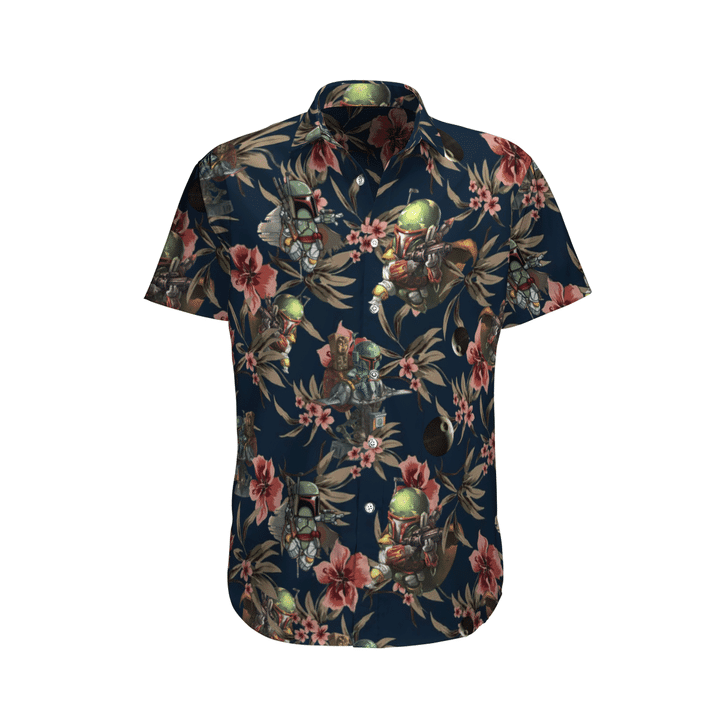 Mandalorian Mando Star Wars Shirts Star Wars Hawaiian Shirt Tropical Aloha Button Up