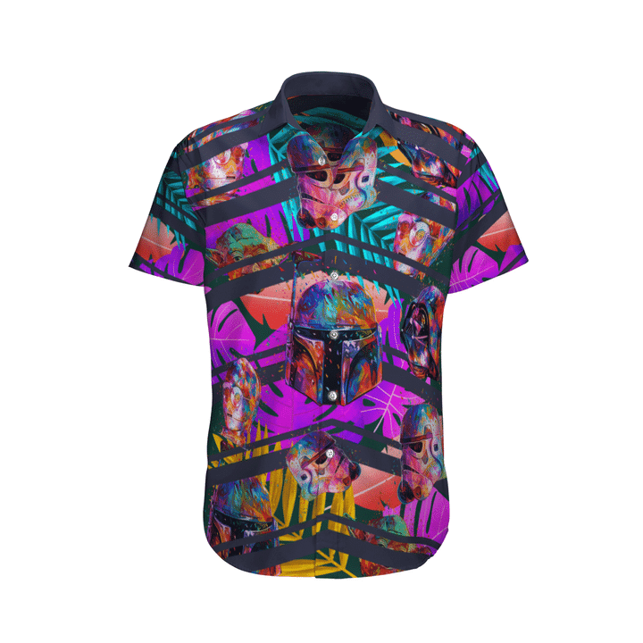 Mandalorian Mando Stormtrooper Star Wars Shirts Star Wars Beach Hawaiian Shirt Tropical Aloha Button Up