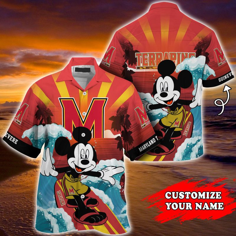Maryland Terrapins Ncaa Summer Personalized Hawaiian Shirt Tropical Aloha Button Up