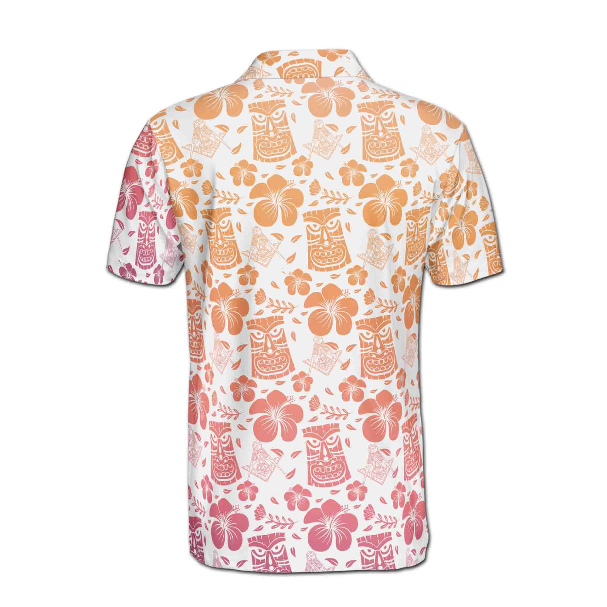 Masonic Master Mason Taki Taki Pattern Men's Polo Shirt - Image 6