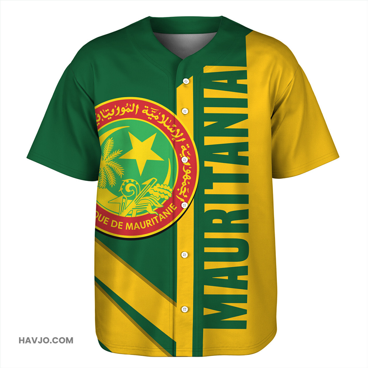 Mauritania Casual Style Baseball Jersey