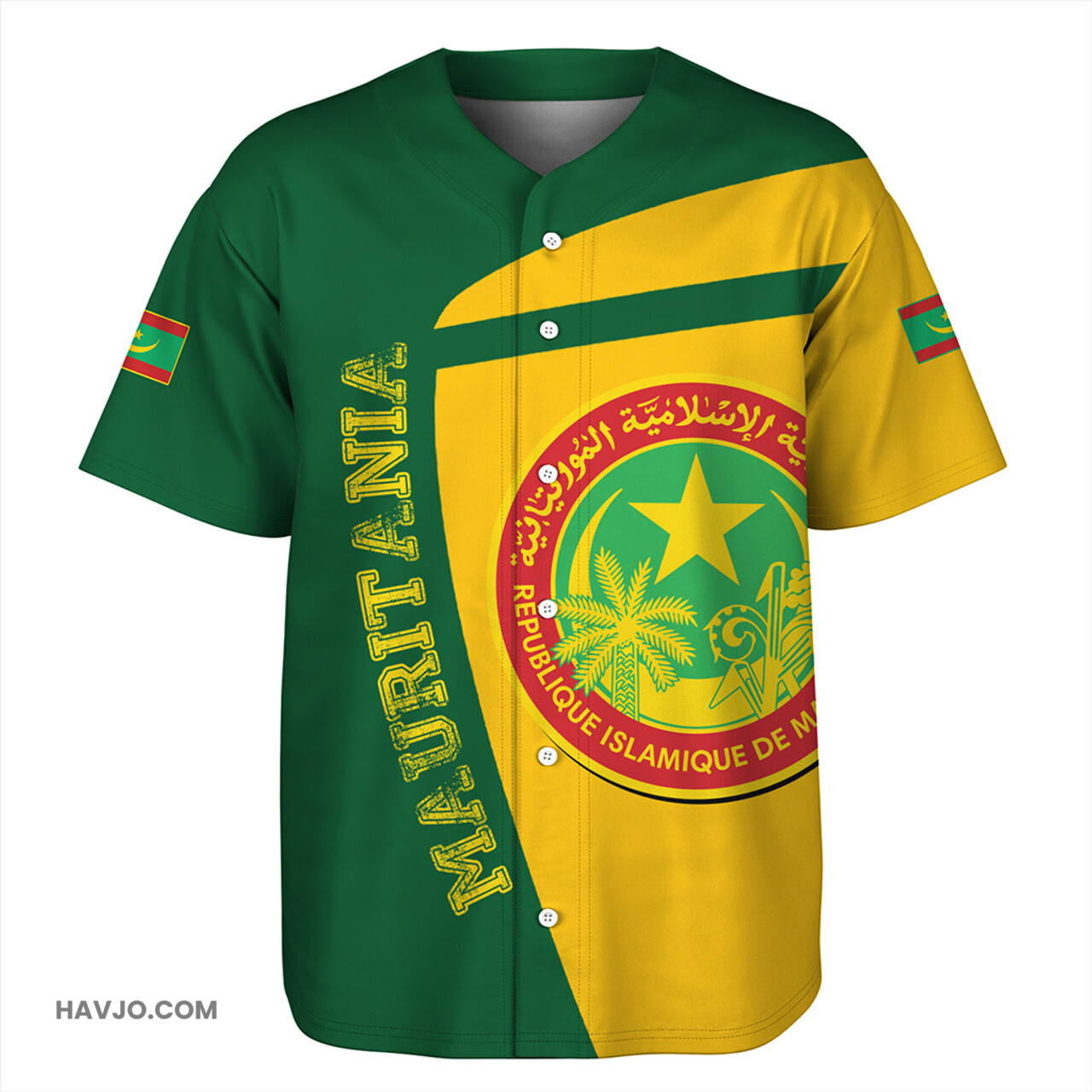 Mauritania Half Concept Baseball Jersey
